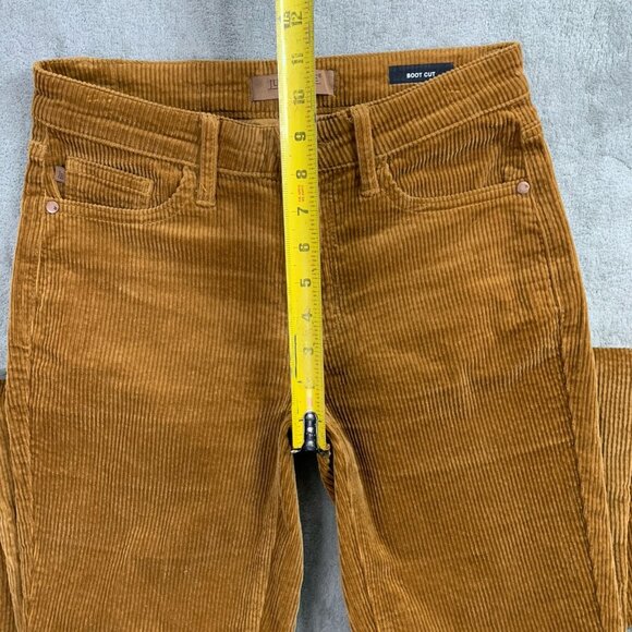 Judy Blue Corduroy Pants Women 26x31” Brown Bootcut Stretch Retro Y2K Soft Boho - Picture 8 of 15